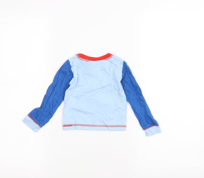 Back view of Disney Baby Blue Basic T-Shirt, size 6-9, Months