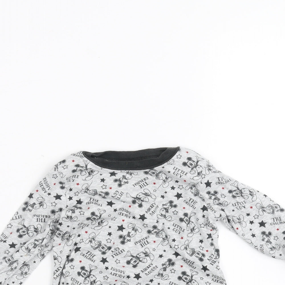 George Baby Grey   Basic T-Shirt Size 6-9 Months  - minnie mouse
