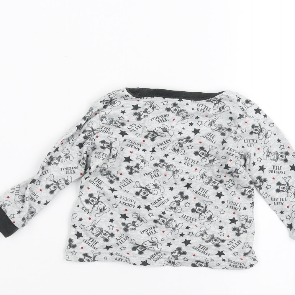 George Baby Grey   Basic T-Shirt Size 6-9 Months  - minnie mouse