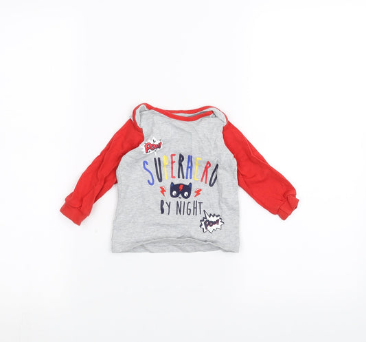 TU Baby Grey   Basic T-Shirt Size 6-9 Months