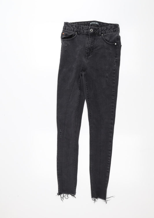 Denim & Co. Womens Black  Denim Skinny Jeans Size 10 L26 in