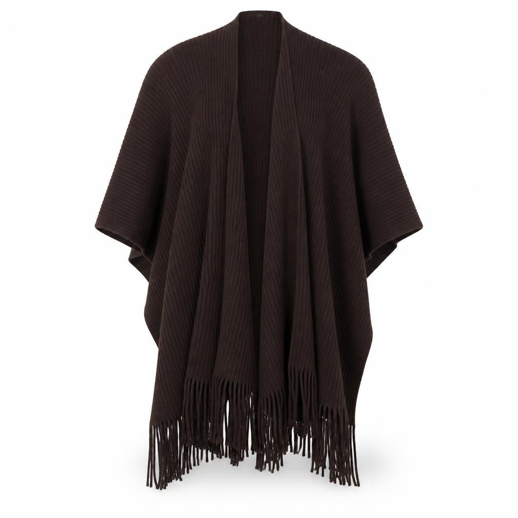 e. Womens Brown   Kimono Poncho One Size