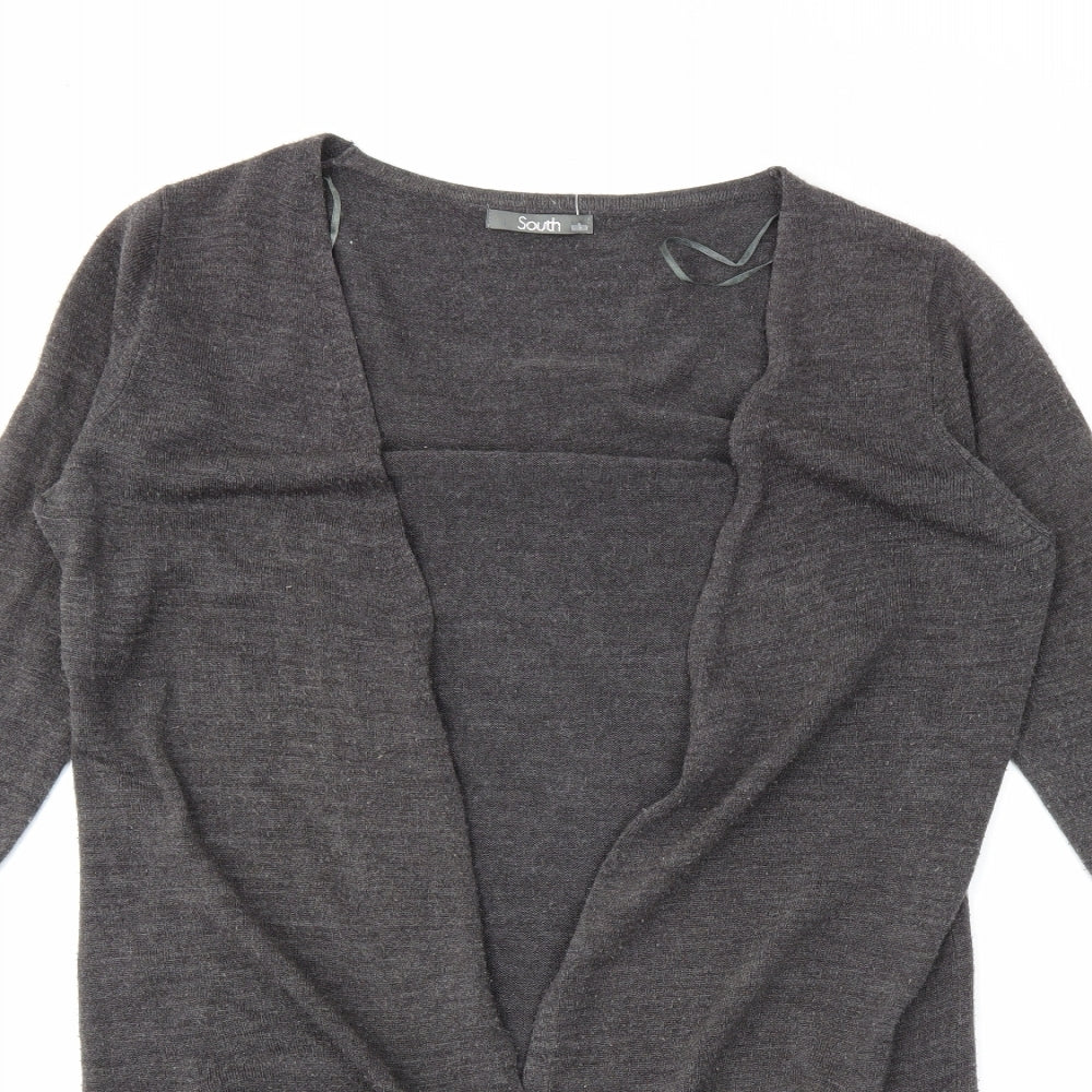 South Womens Grey   Wrap Jumper Size 8