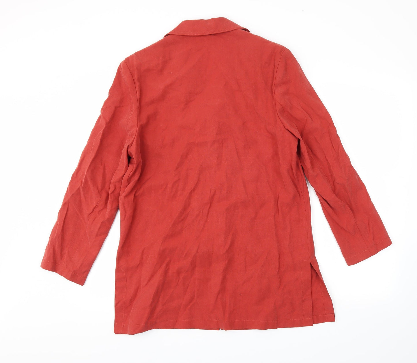 M&S Womens Red   Jacket Blazer Size 12