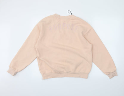 H&M Womens Pink   Pullover Sweatshirt Size M