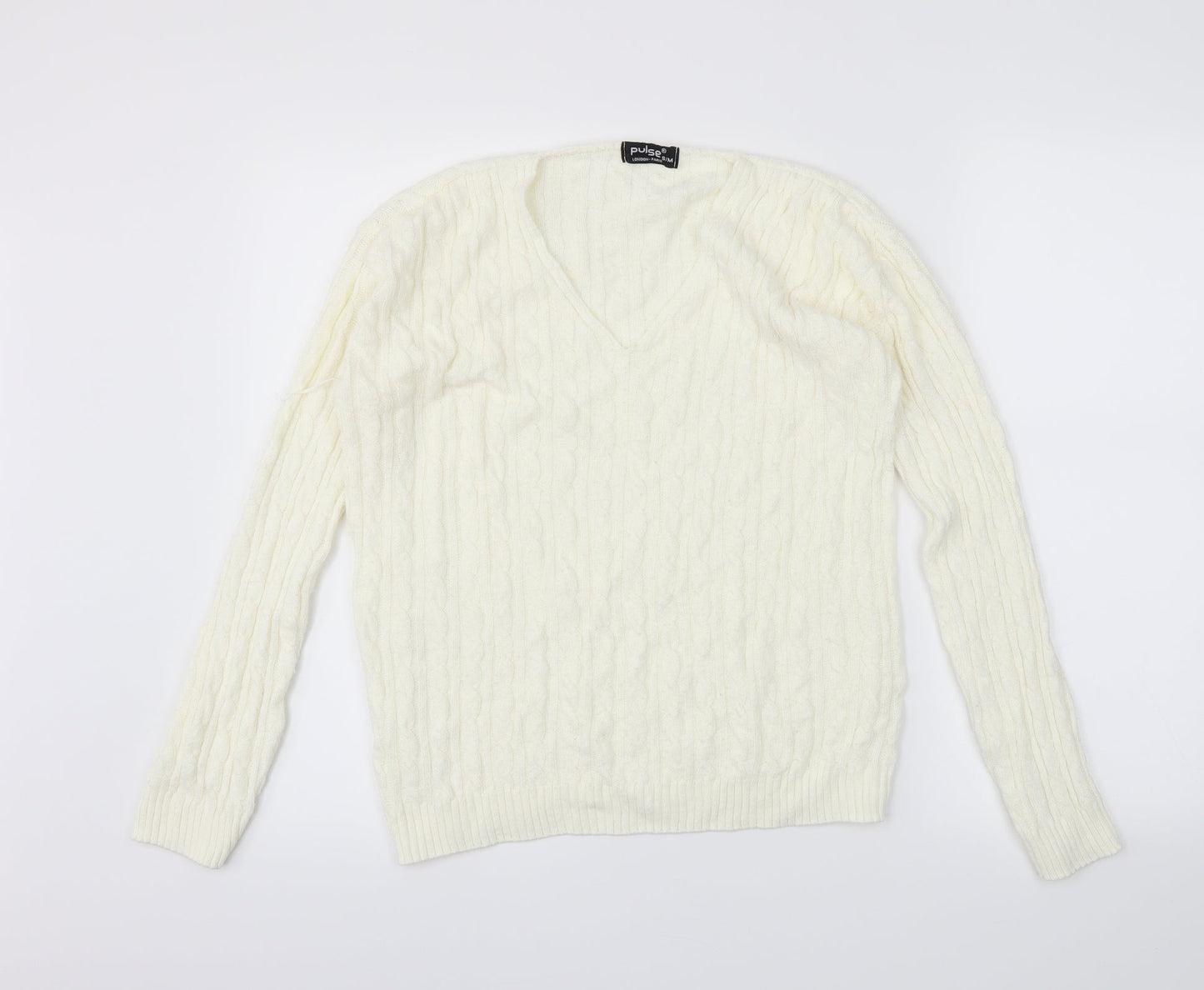 Pulse Womens Ivory   Pullover Jumper Size S