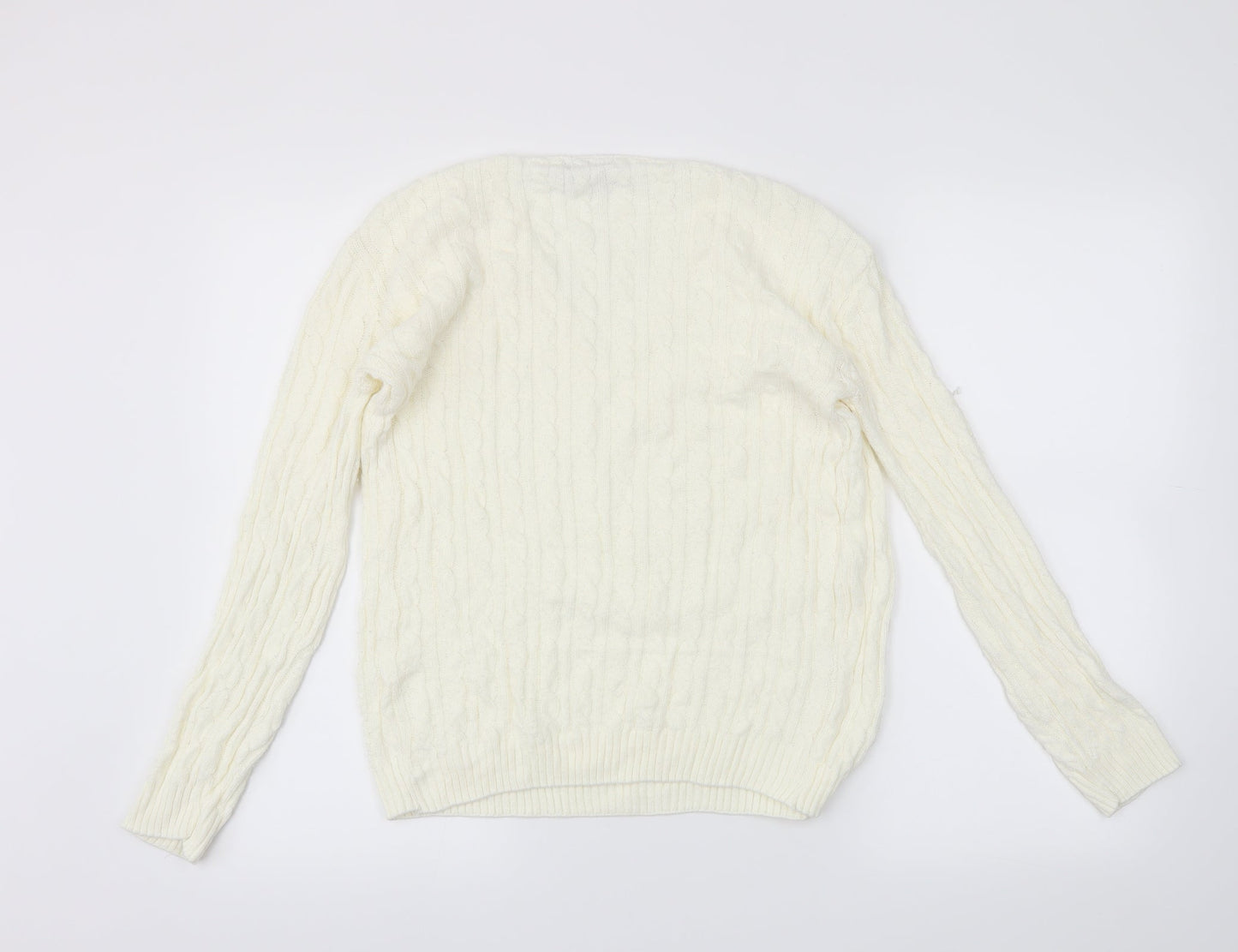 Pulse Womens Ivory   Pullover Jumper Size S