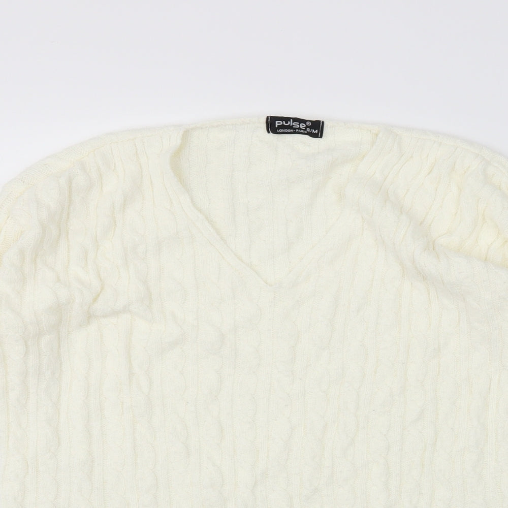 Pulse Womens Ivory   Pullover Jumper Size S