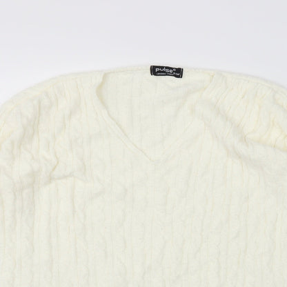 Pulse Womens Ivory   Pullover Jumper Size S
