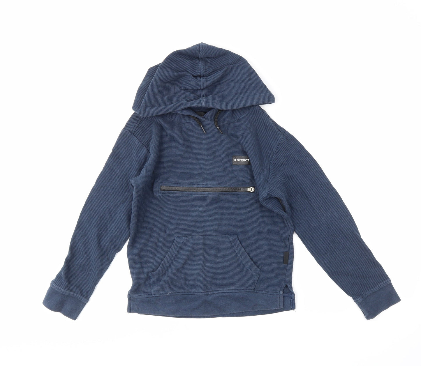 D/STRUCT Boys Blue   Pullover Hoodie Size 9-10 Years