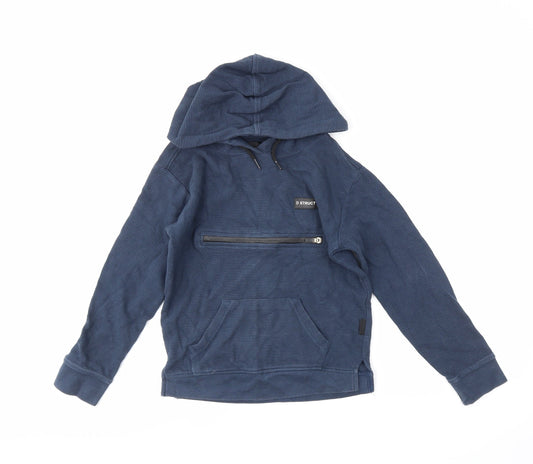 D/STRUCT Boys Blue   Pullover Hoodie Size 9-10 Years