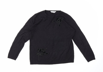 Instyle Womens Black   Pullover Jumper Size M