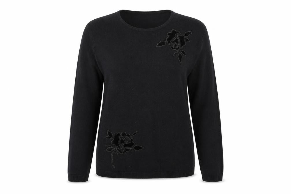 Instyle Womens Black   Pullover Jumper Size M