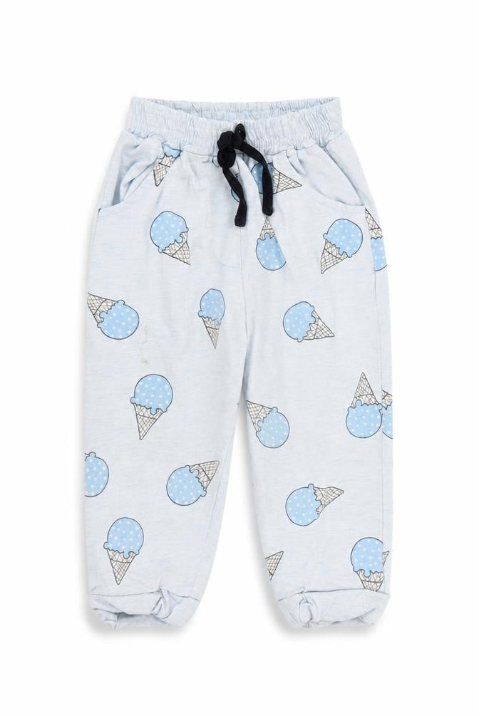 Be ou Girls Blue Solid  Cami Pyjama Pants Size 18-24 Months