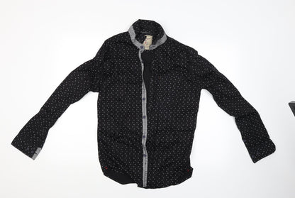 Best legend Womens Black   Basic Button-Up Size 12