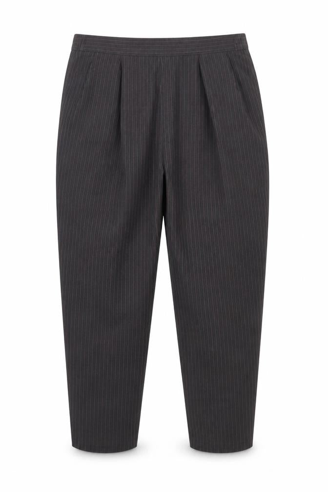 Preworn Womens Purple Striped  Bloomer Trousers Size 34 L31 in