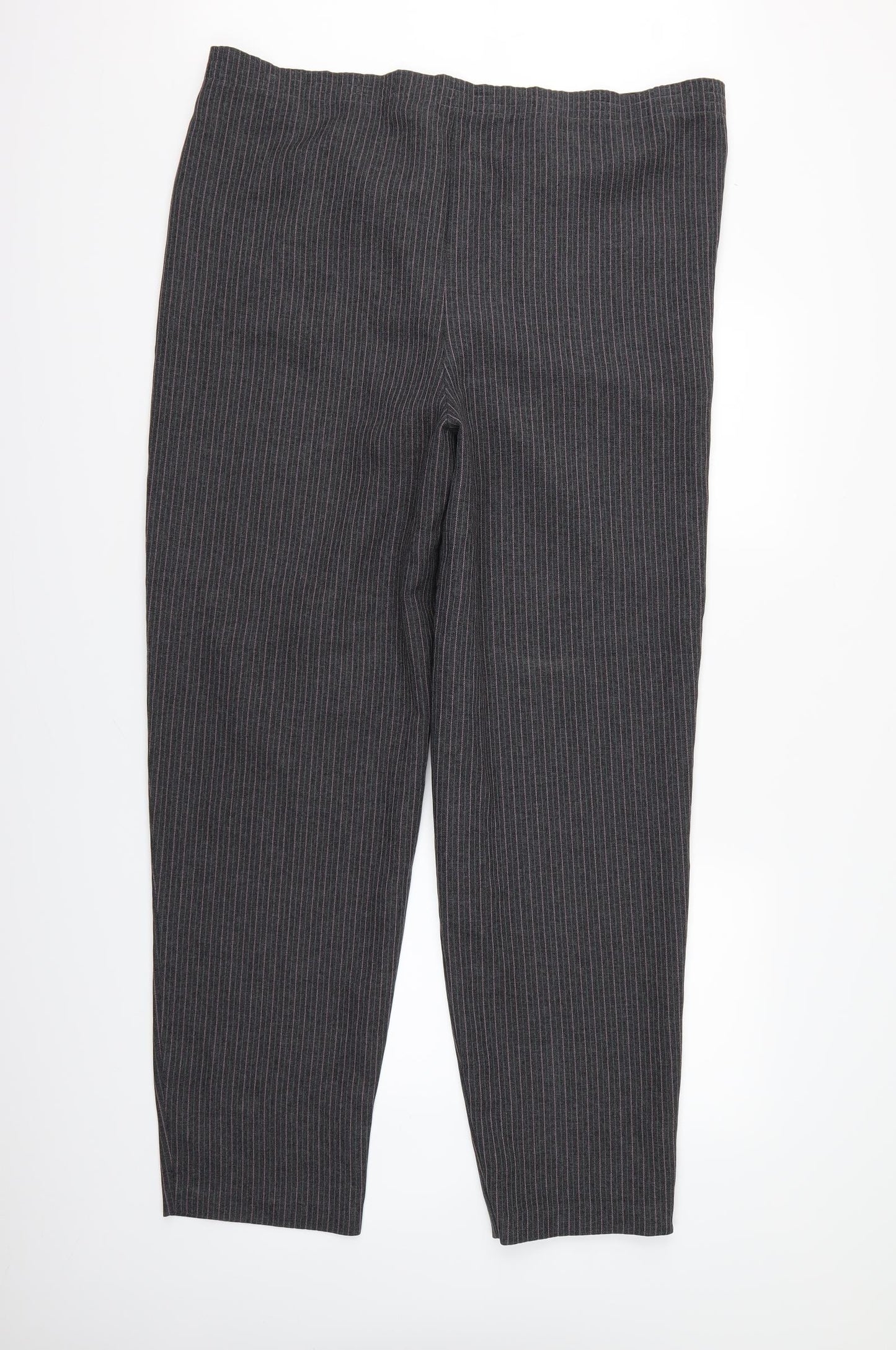 Preworn Womens Purple Striped  Bloomer Trousers Size 34 L31 in