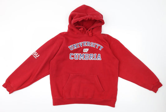cumbria Womens Red   Pullover Hoodie Size S