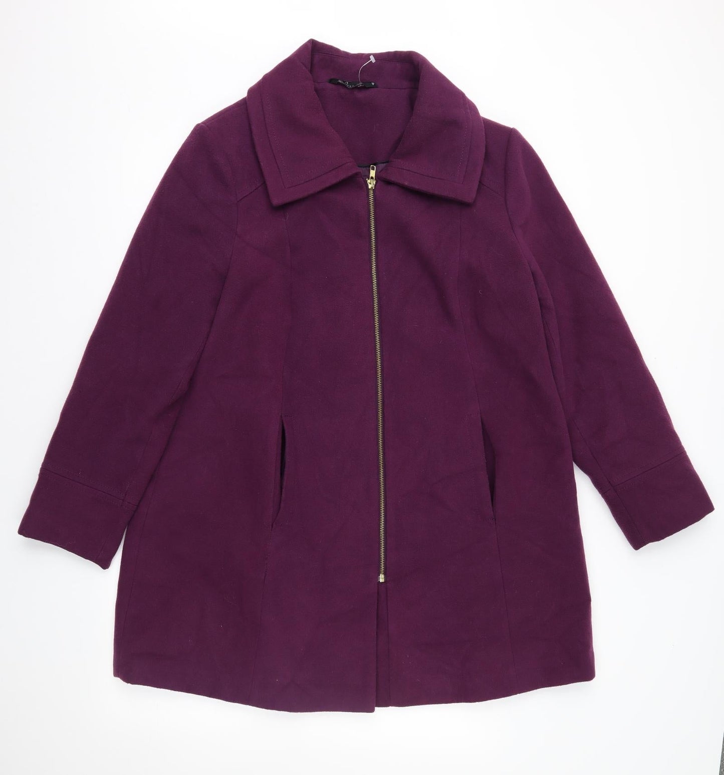 bm collection Womens Purple   Overcoat Blazer Size 16