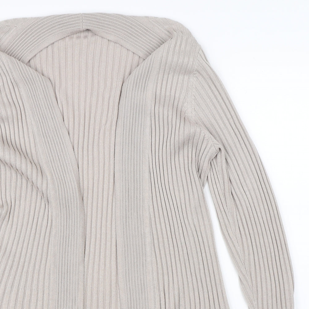 David Emmanuel Womens Beige  Knit Cardigan Jumper Size M