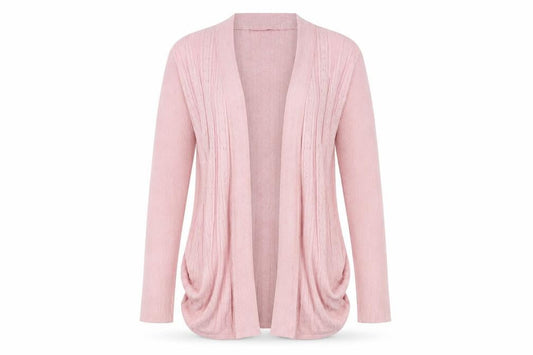Bonmarché Womens Pink Cardigan Jumper Size M