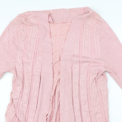 Bonmarché Womens Pink Cardigan Jumper Size M