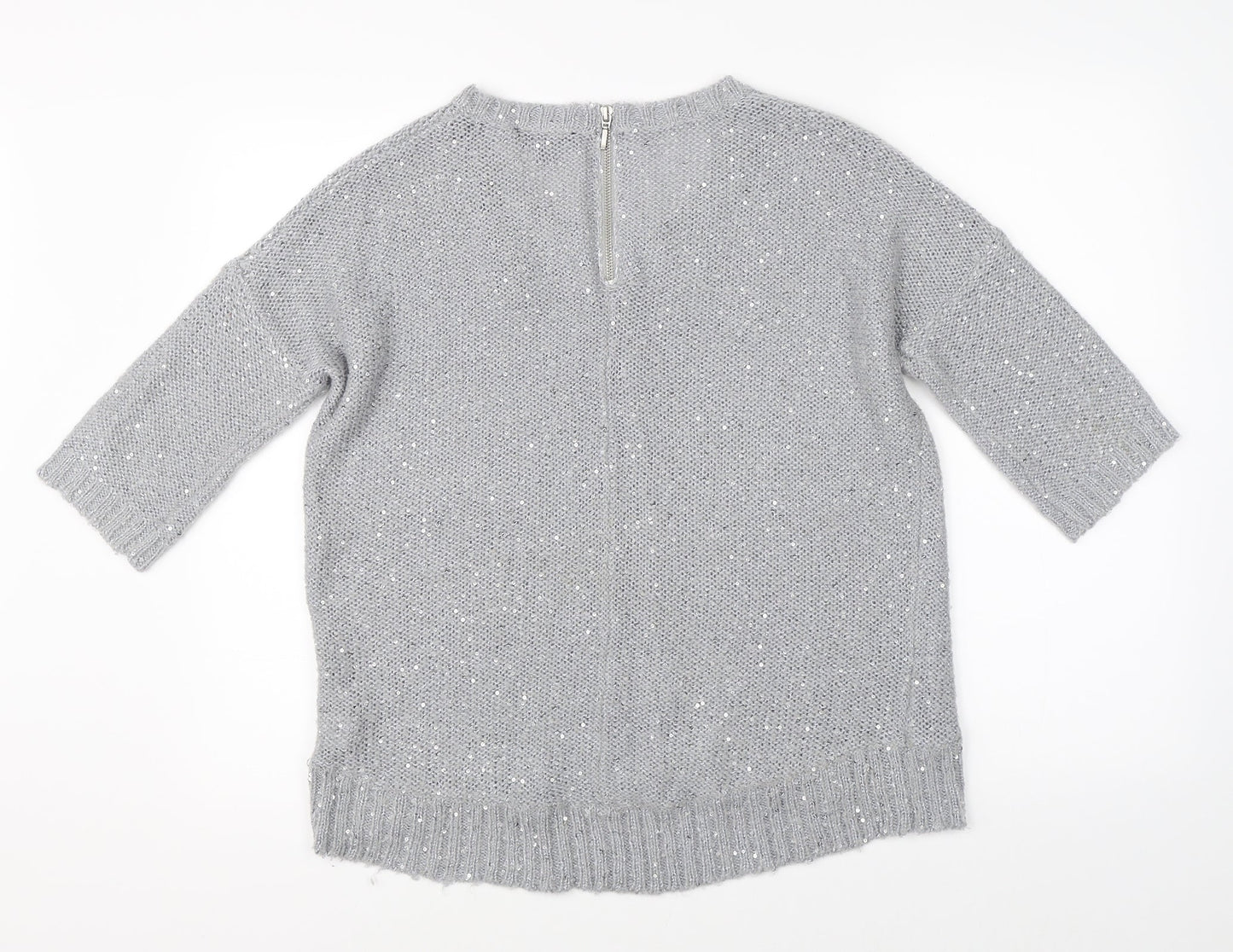 Warehouse Womens Grey   Pullover Jumper Size 10