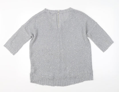 Warehouse Womens Grey   Pullover Jumper Size 10