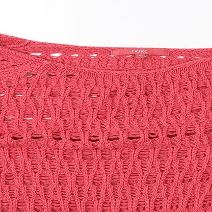 Next Womens Pink  Knit Pullover Jumper Size M