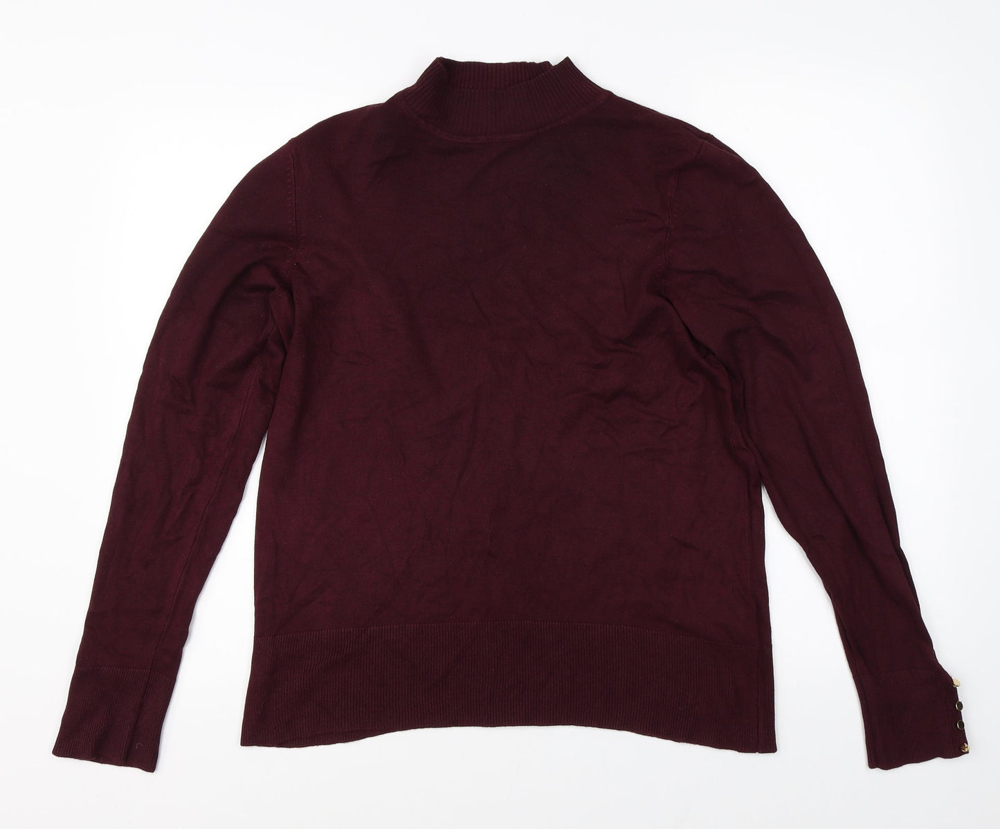 George Womens Red  Knit Pullover Jumper Size 16