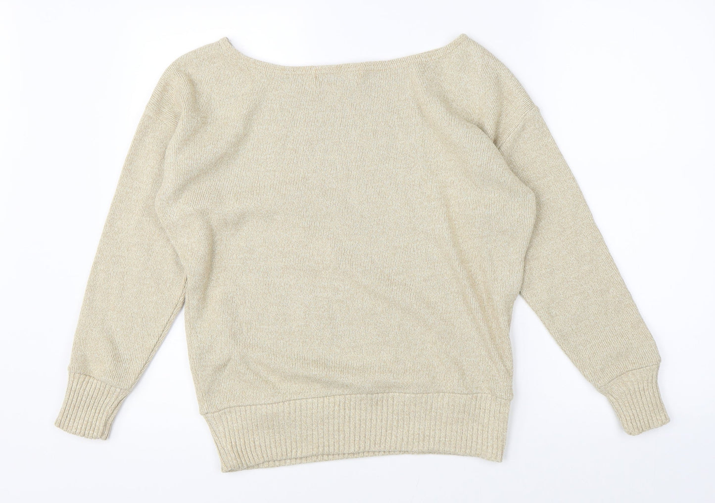 The Rock Rev Womens Beige  Knit Pullover Jumper Size M