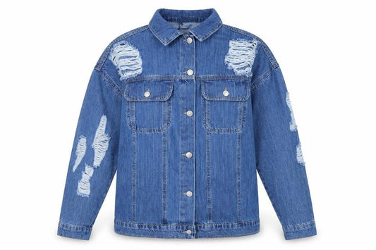 Boohoo Womens Blue  Denim Jacket  Size 6