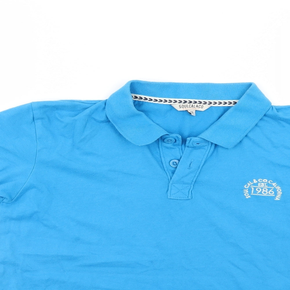 Soul Cal & Co Boys Blue   Basic Polo Size 12 Months