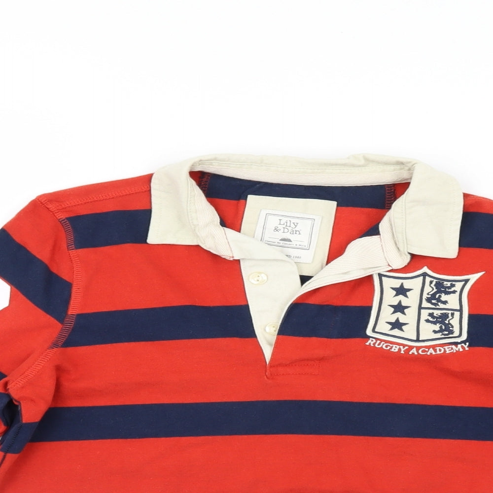 Lily & Dan Boys Multicoloured Striped  Basic Polo Size 11-12 Years