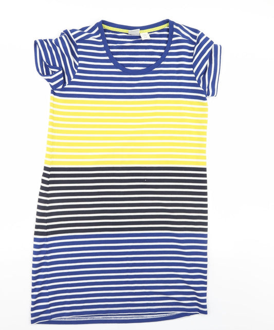 C&C  Womens Multicoloured Striped  T-Shirt Dress  Size M