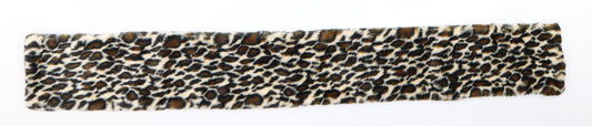 Preworn Unisex Black Animal Print   Scarf