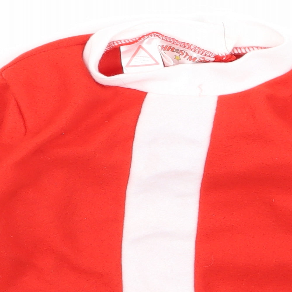 Preworn Boys Red   Jacket  Size 2 Years  - santa