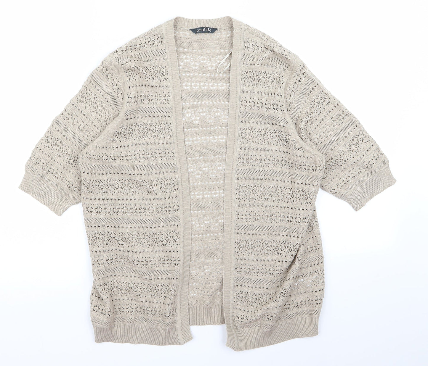 BHS Womens Beige   Cardigan Jumper Size 12