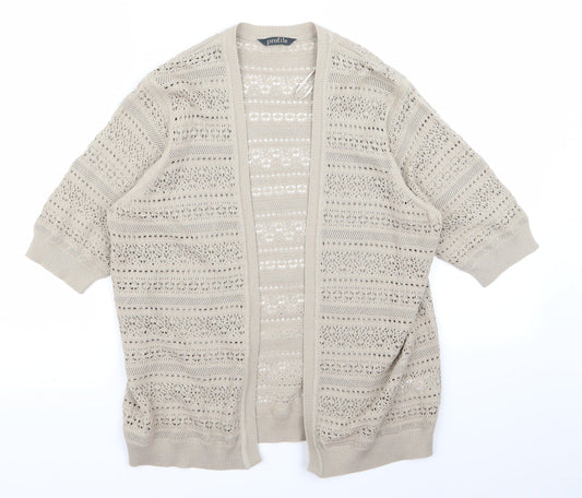 BHS Womens Beige   Cardigan Jumper Size 12