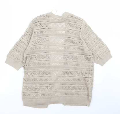 BHS Womens Beige   Cardigan Jumper Size 12