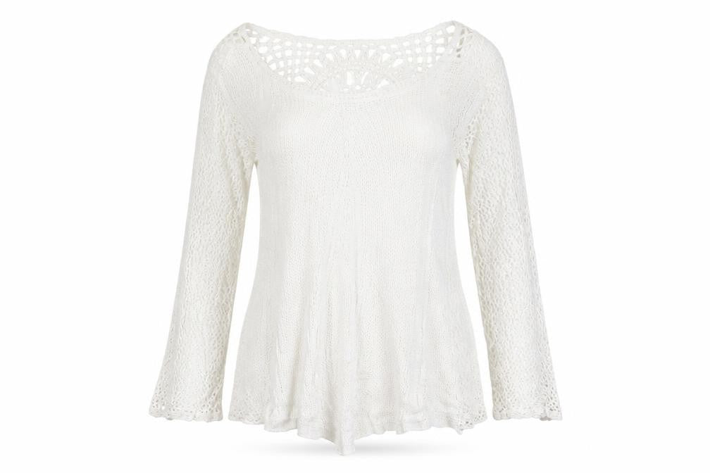Preworn Womens White   Pullover Jumper Size M