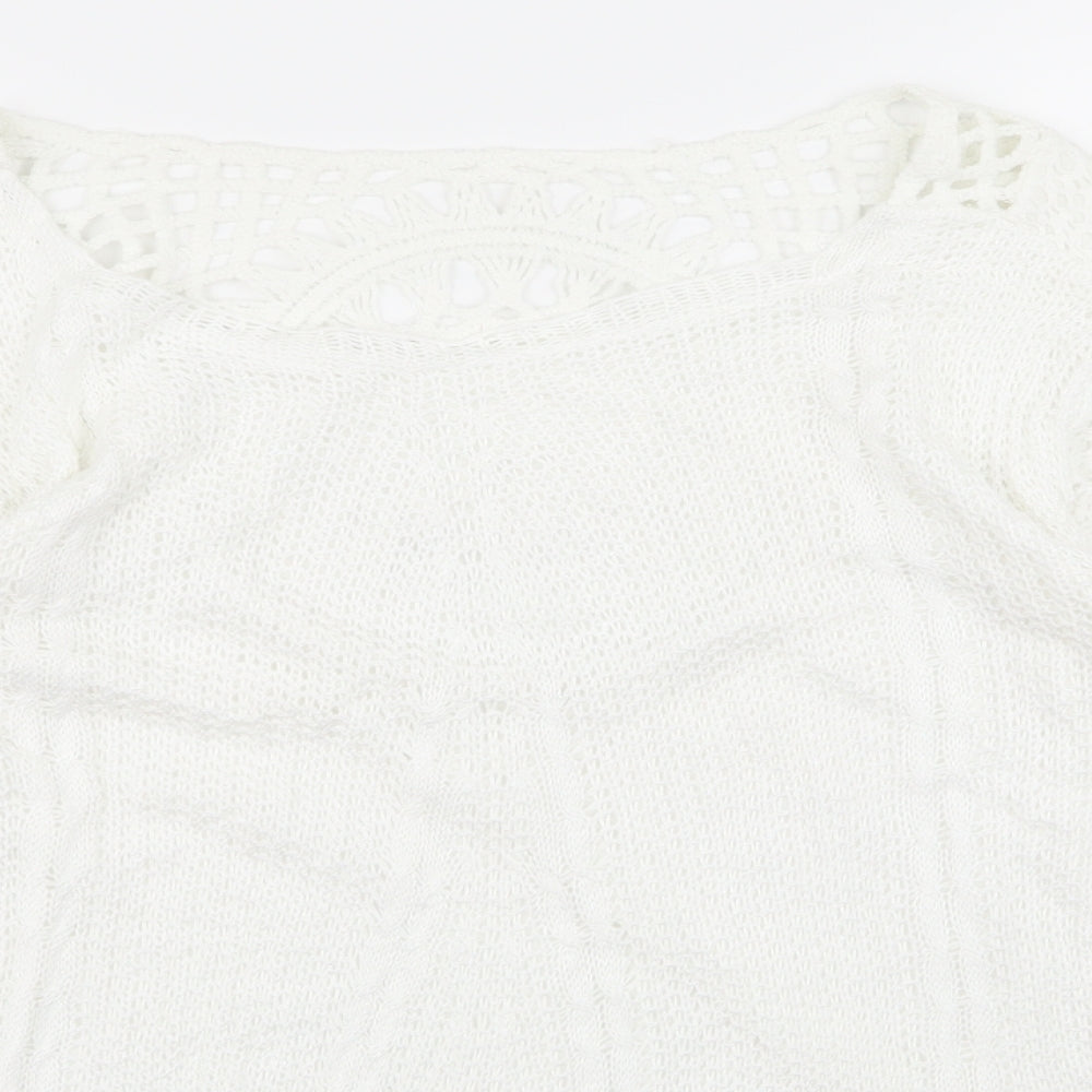 Preworn Womens White   Pullover Jumper Size M