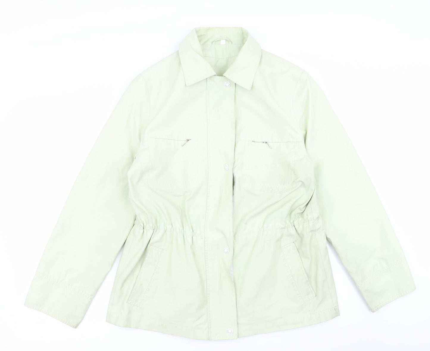 Preworn Womens Green   Overcoat Coat Size 14