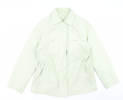 Preworn Womens Green   Overcoat Coat Size 14