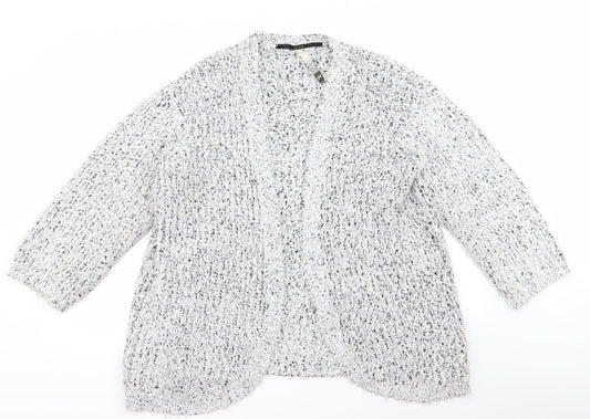 kensie Womens White   Cardigan Jumper Size M
