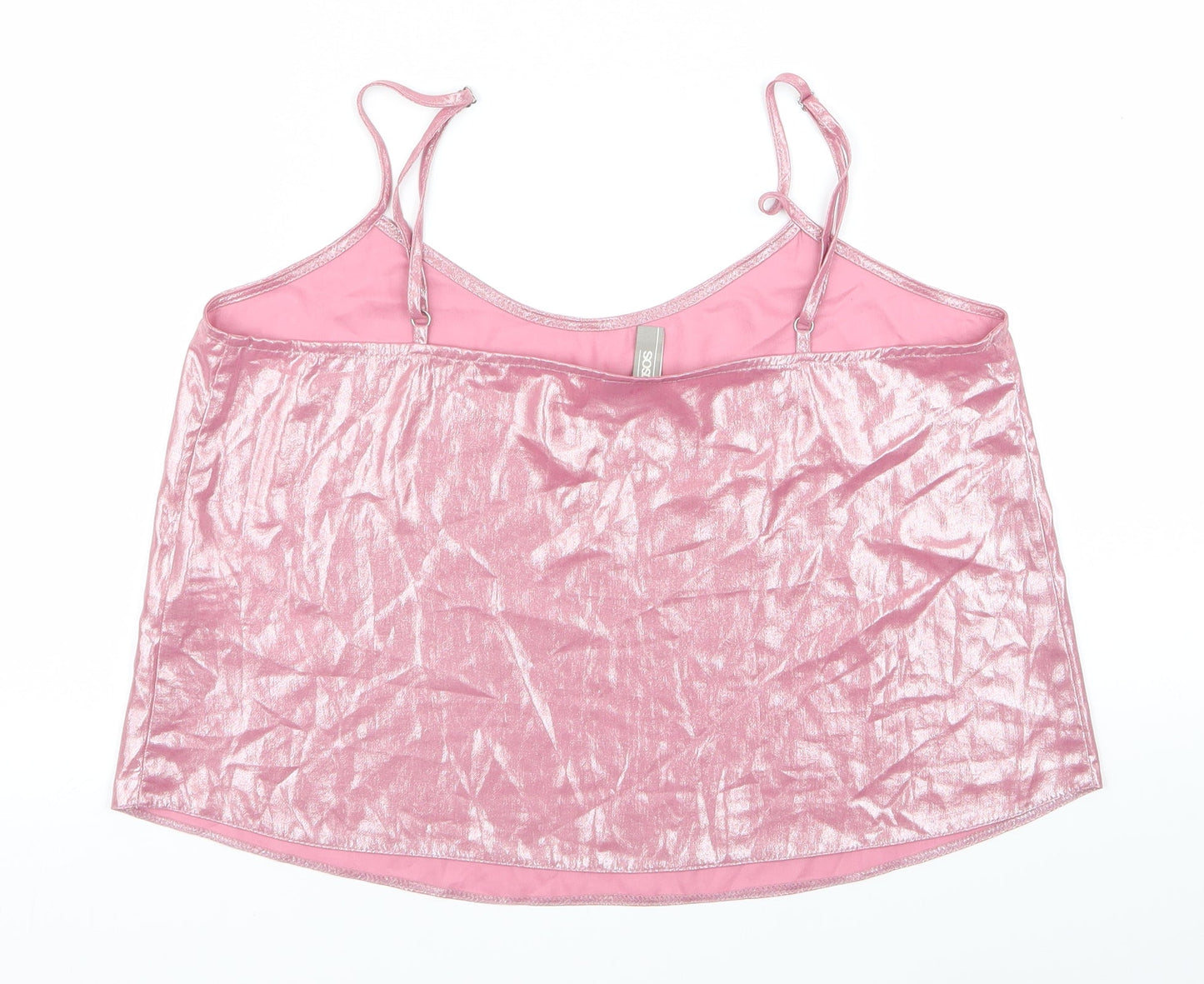 ASOS Womens Pink   Cropped Blouse Size S