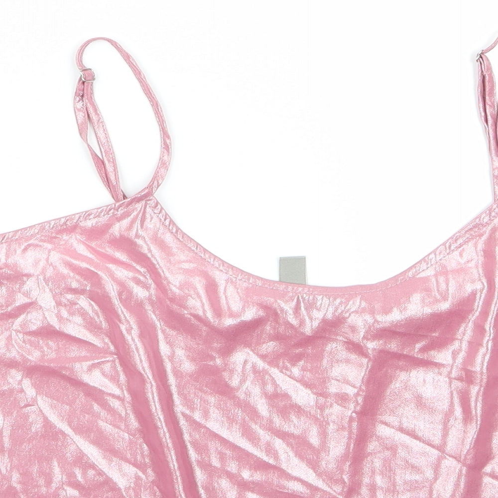 ASOS Womens Pink   Cropped Blouse Size S