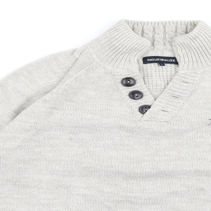 indusrtialise Mens Beige   Pullover Jumper Size L