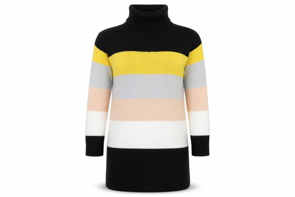 Select Womens Multicoloured Striped  Pullover Jumper Size 8