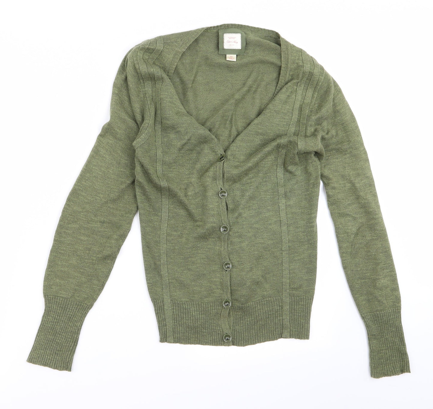 Preworn Womens Green   Cardigan Jumper Size XS